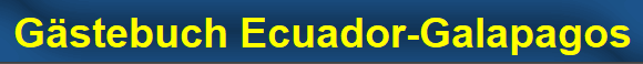 G�stebuch Ecuador-Galapagos